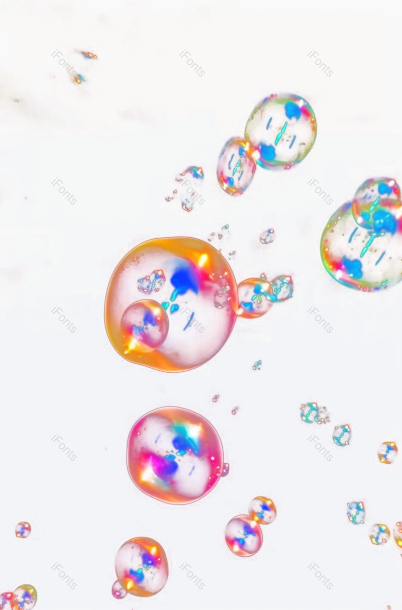 摄影图片,蓝色元素,水彩画PNG,泡沫免抠素材